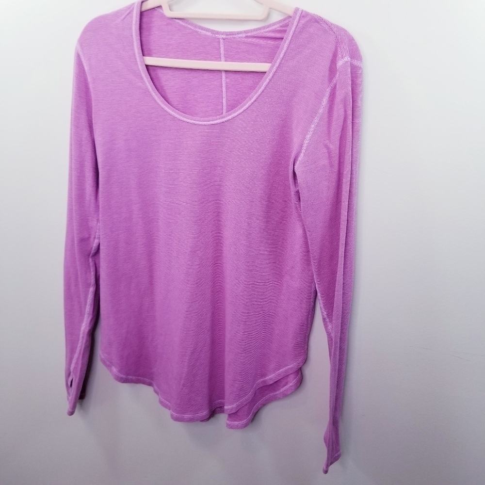 Lululemon swiftly tech striped running long sleeve - Picture 2 of 7